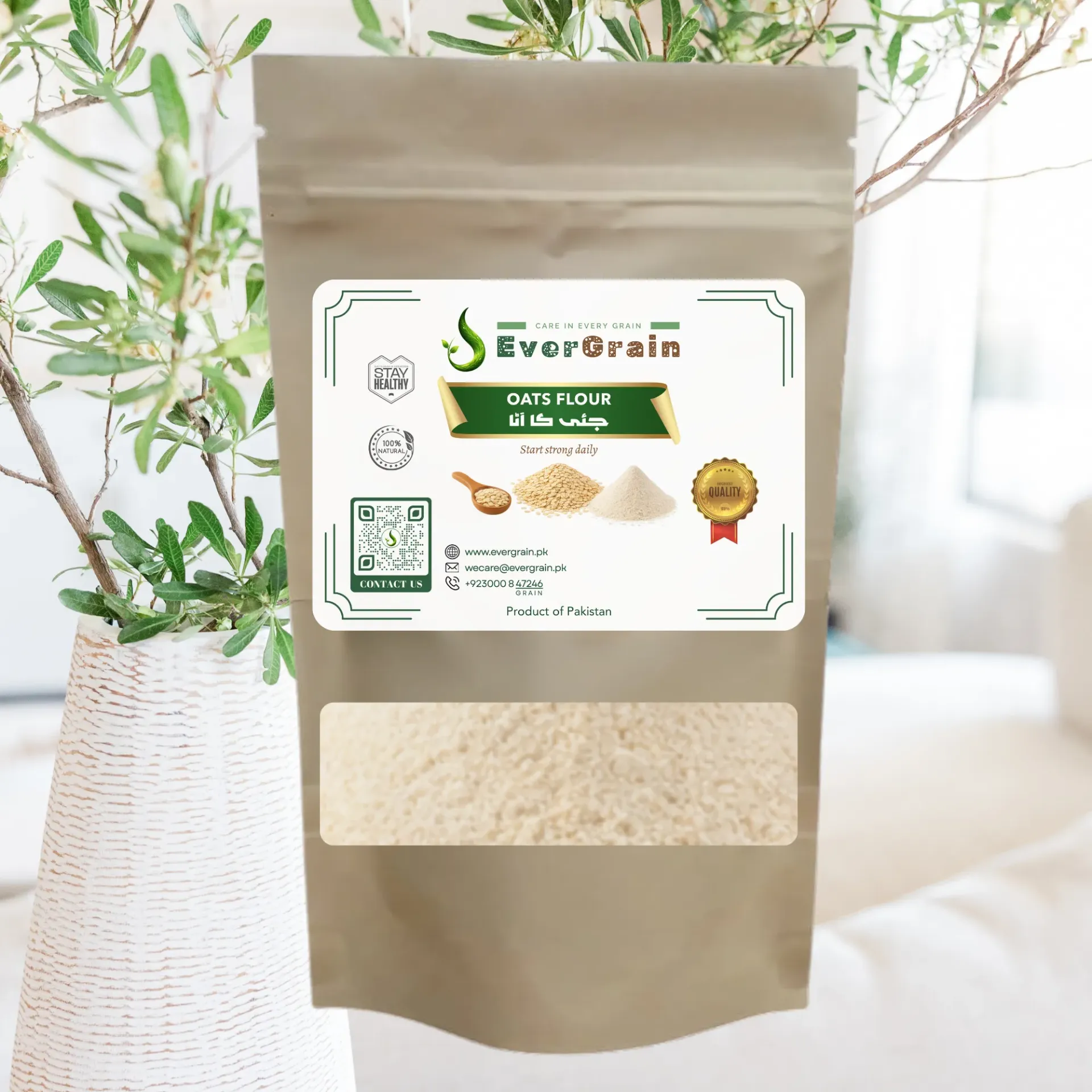 EverGrain Oats Flour (جئی کا آٹا) | Jae Atta| Rich in fiber, Gluten Free