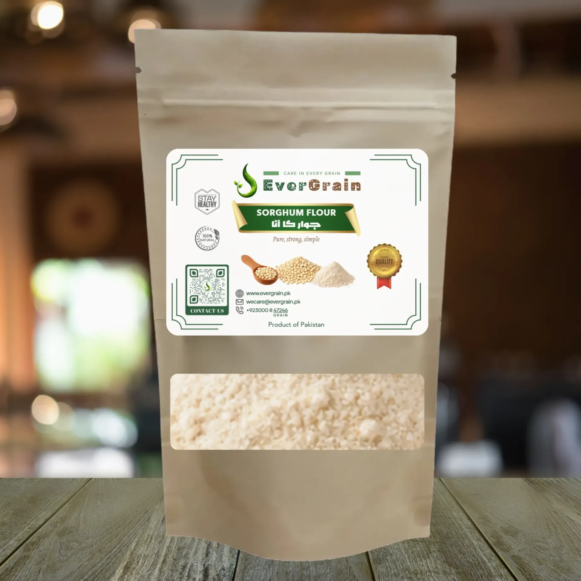 EverGrain Shorghum Flour (جوار کا آٹا) | Jawar Atta |Rich in iron & Gluten Free